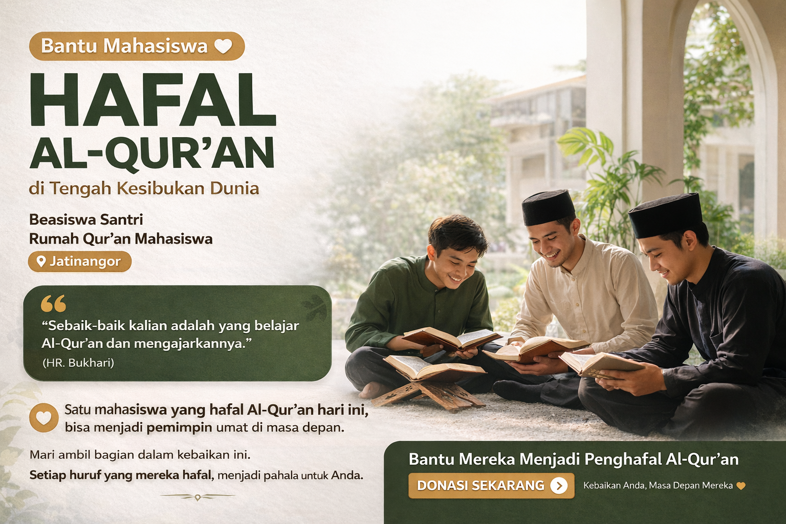 Beasiswa Santri Rumah Qur’an Mahasiswa
